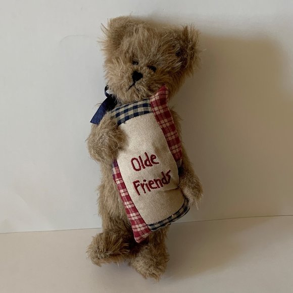 Vintage Boyds Bears "Bea A. Goodfriend" Bear Plush Olde Friends Pillow & Tag 8" - Picture 1 of 10